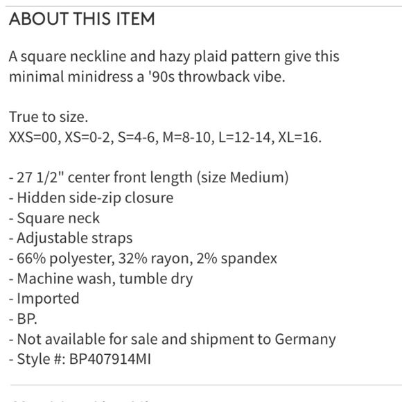 Plaid minidress - Picture 7 of 7